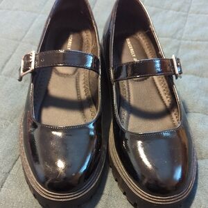 Black Patent Leather Mary Jane Shoes